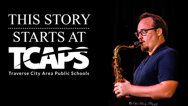 This Story Starts at TCAPS Neal Endicott playing tenor saxophone