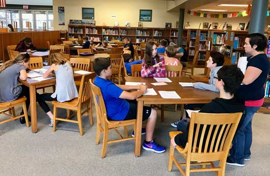 WMS students participate in the school's new writing club